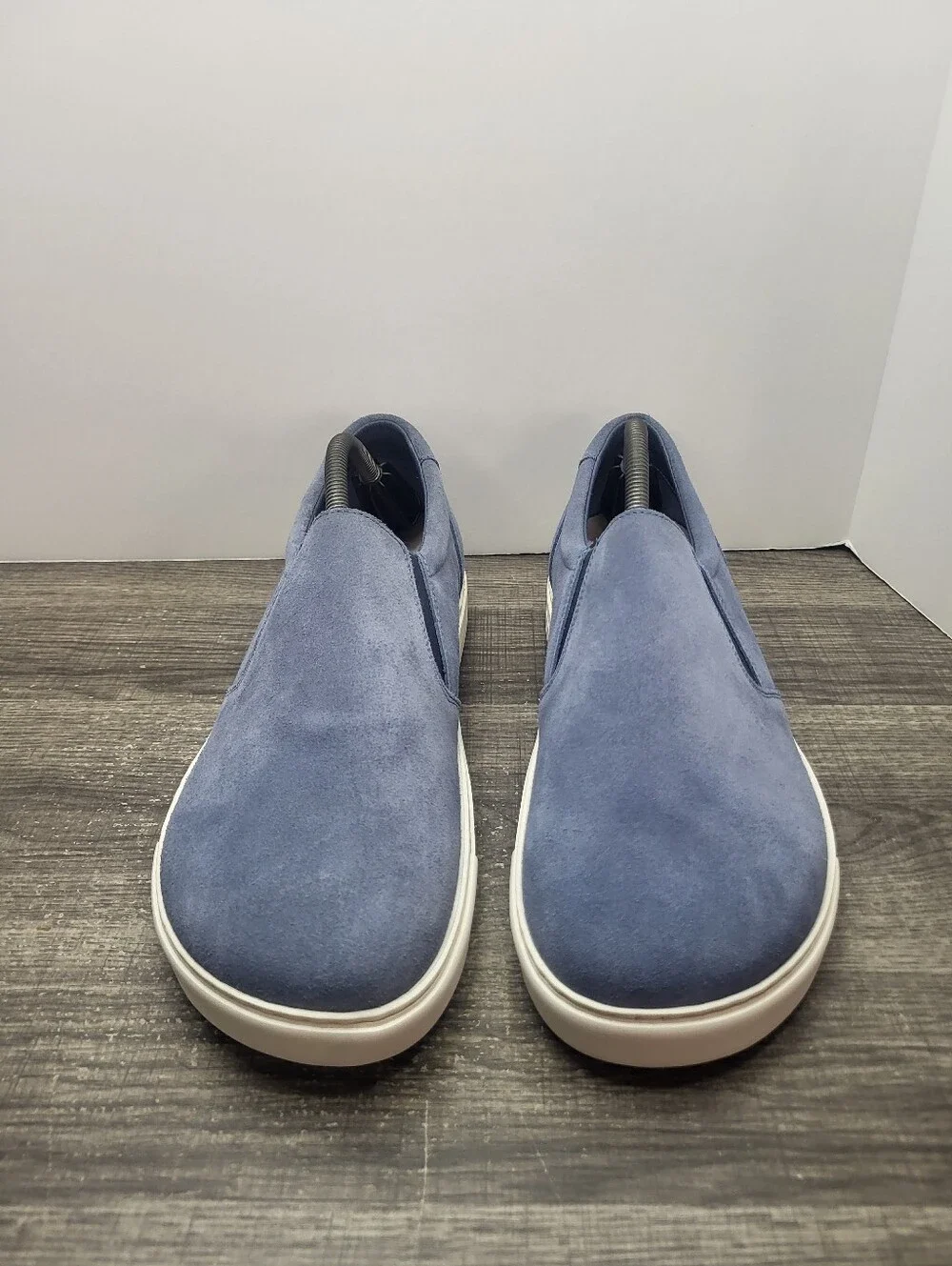 Birkenstock Oswego Mens Size 11 Blue Suede Slip On Sneaker Loafer NEW